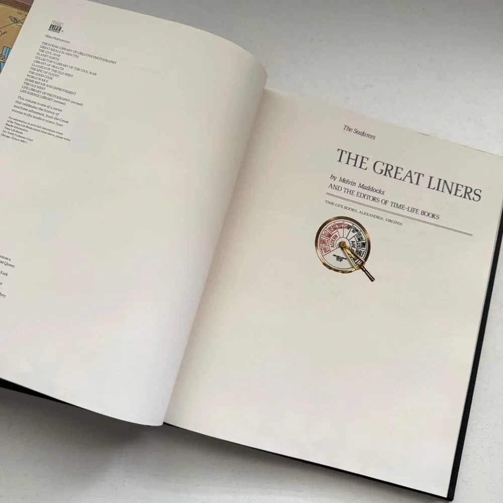 The Seafarers Time Life Books, Luxury Yachts, The Great Liners, Vintage Hardcove